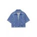 Women's Casual Pocket Decorated Denim Shirt6164155 Asymmetrical Skirt Pants616413Set_ecoleips.com