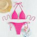 Women's Halter Neck Bikini Swimsuit Lace Up High Waist Two Piece Sexy Relaxed Everyday Wear Comfortable Feshion_ecoleips.com