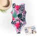 Women's Sexy Backless One-Piece Swimsuit With Bow Detail – Tropical Print Bathing Suit (S-XXL, Quick Dry & Chlorine Resistant)_ecoleips.com
