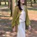 French-style Cotton-linen Shirt Jacket, Summer Sun Protection High-end Linen Shirt, Unique And Chic Top For Petite_ecoleips.com