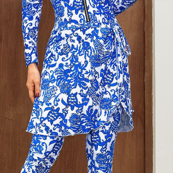 Women's Clothing Printed Fashion One Piece Swimsuit Women's Set Surfing Suit_ecoleips.com