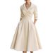 Women's Clothing Elegant Formal Long Sleeved Dress For Women Waist Defining Style For Formal & Casual For Women_ecoleips.com