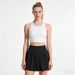 High-Waisted Yoga Skirt With Nude-Feel Lining – Breathable Spandex Tennis Skirt For Running & Pilates (Black/Polka Dot, S-12)_ecoleips.com