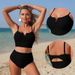 Women's Cross-Over Two Piece Swimsuit Sexy Style Bikini Set Design Polyester Spring/Summer/Fall/Winter_ecoleips.com