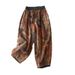 Suitable For All Seasons Women's Summer Thin Chinese National Style 2025 New Mom Ramie Cotton Linen Harem Pants_ecoleips.com