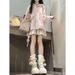 Casual, High-end, Sweet, Hooded Knitted Cardigan, Plush Sweatshirt For Women, New Spring, Autumn, Winter Style, With_ecoleips.com