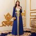 Women's Abaya Arabic Dubai Robe Fashion Embroidered Edge Dress Two-Piece Set_ecoleips.com