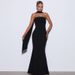French Style Elegant Strapless Mermaid 2025 Autumn Winter New Fashion Slim Fit Stretch High Waist Dress Wholesale_ecoleips.com