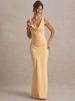 Mozision Satin Cowl Neck Backless Sexy Maxi Dress Women Gown Fashion Sleeveless Lace-up Bodycon Club Party Long Dress Female_ecoleips.com