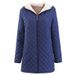 Women's Slim-Fit Mid-Length Hooded Cotton Jacket – Lightweight Winter Coat With Waist Detail & Pockets_ecoleips.com