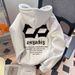 Men's off Shoulder Fleece Lined Sweatshirt Heavyweight Hooded Top Trendy American High Street Sports Jacket for Autumn/Winter_ecoleips.com
