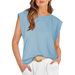 Fashion Cross-Border Trade 2026 Spring Summer New Round Neck Loose Short Sleeve T-Shirt Striped Top Women's Vest_ecoleips.com