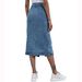Women’s Clothing INS Fashion high waist single breasted denim skirt_ecoleips.com