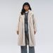 Women's Clothing White Bottom Purple Dyed Fur Fashion Autumn And Winter New Thick Long Coat Imitation Fur Coat_ecoleips.com