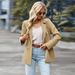 Short-sleeved Casual Blazer 2025 Winter Versatile Jacket Professional Formal Women's Suit With Patchwork Design_ecoleips.com