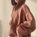 Women's Trendy Pullover Hooded Sweatshirt Long Style Korean Fashion Loose Fit Spring Autumn Winter Fleece Lining Thin Korean Style_ecoleips.com