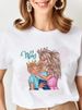 European And American Cross-border Foreign Trade Wholesale Clothing Mother's Day Collection Round-neck Plus-size_ecoleips.com