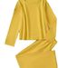 Women's Casual Two Piece Set New Autumn Winter Fashion Solid Color Long Sleeved Trousers_ecoleips.com