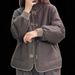 girl Big Cut Label Brand Lightweight Cotton-Padded Jacket Women Winter Short Casual Color-Block Button Thickened Coat Warm_ecoleips.com