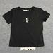 Women's Classic Sports Fitted Tee Cross Stretch Printed Short Sleeve T-Shirt Spring New Top_ecoleips.com