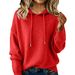 Aria Basics Aria Basics 25 Years European And American Autumn Winter New Solid Color Women's Knitted Sweater Hooded Pullover Sweatshirt_ecoleips.com