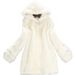 Women’s Faux Mink Hooded Coat – Mid-Length Winter Jacket With Metallic Thread Detailing (White, Elegant & Office-Ready Outerwear)_ecoleips.com