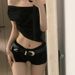 American Style Spicy Girl Low Waist Tight Elastic Denim Ultra Shorts Women Summer New Slim Fit Slimming Wide Leg_ecoleips.com