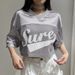 Summer Women's Printed Pullover T-Shirt V-Neck Mesh Patchwork Five-Sleeve Sports Top European And American Style Wholesale_ecoleips.com