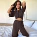 European And American Summer New Knitted Short Sleeve Long Pants Comfortable Pajama Set Cross-Border Wholesale Soft_ecoleips.com