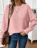 Cross-Border Autumn Winter Solid Color Knitted New 2026 European And American Hot Style Simple Fashion Casual Pullover_ecoleips.com