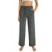 Women's Clothing New Evrlue Double 6 Zero Sense Wide Leg Pants Large Pocket Fitness Yoga Pants Women's Sports Casual Trousers Dl336_ecoleips.com