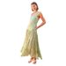 Women's Clothing American Style Sleeveless Halter Neck Printed Dress Sweet Temperament Backless A-Line Long Skirt For Female Sexy_ecoleips.com