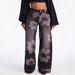 Women's High-Waisted Retro Print Straight Leg Jeans Loose Fit Casual Cotton Denim For Summer Spring/Autumn_ecoleips.com