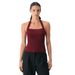 Women's Spring/Summer Halter Neck Tank Top, Sporty Backless Sexy Pure Desire Slim Fit Tie-Up Outerwear BM Top_ecoleips.com