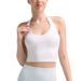 European And American Style Sports Bra With Halter Neck For Women, Push-up Running Fitness Bra, Outerwear Waist-cinching_ecoleips.com