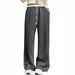 Women's Straight Leg Sweatpants - High Waist Stretchy Joggers For Fall & Winter, Comfortable Loose Fit, Long Casual Pants (Black, Navy, Army Green)_ecoleips.com
