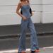 Women's Clothing Wide Leg Pants Two Piece Design Fashionable Commuting Personality_ecoleips.com