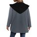 2026 New Women's Clothing Casual Fashion Splicing Contrasting Color Cardigan Hooded Sweater_ecoleips.com