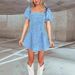 Women's Clothing Slim Fit Denim Short Sleeve Dress For Women Fashionable And Sexy European And American Style Spring/Summer New Arrivals_ecoleips.com