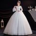 Women's Wedding Dress Super Fairy Like And Dreamy French Style Plus Size V Neck Spring Summer Wedding Gown_ecoleips.com