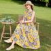 Summer Sleeveless Cotton For Women Plus Size Loose Long Over-the-Knee New Fashionable Slimming High-End Cake Dress_ecoleips.com