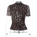 2025 Autumn New Fashion Hot-Selling Women's Clothing Sexy Slim Fit Leopard Print Short Sleeve Tops Wholesale_ecoleips.com