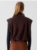 K Stand Up Collar Zipper Vest Women's Sports Warm Casual Jacket With Fleece Sleeveless Fitness Vest For Outerwear_ecoleips.com