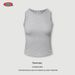 Aria Basics Aria Basics BE Fashion|2025 Summer European American Plus Size Women's Vest Outerwear Sweet And Spicy Slim Fit Sleeveless T-Shirt_ecoleips.com