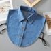 Women's Clothing Denim Shirt Collar Versatile Collar Casual Replacement Multifunctional Collar With Sweater Clothes_ecoleips.com