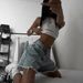 Women's Clothing Denim Shorts Hot Girl Jeans Loose Casual Pants Raw Edge Shorts_ecoleips.com