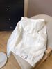Women's Summer Long Sleeved Top White Thin Sun Protection Clothing Drawstring Hooded Loose Breathable Outerwear_ecoleips.com