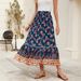 Cross-border Foreign Trade European And American Women's Clothing, New Spring-summer Rayon Bohemian Vacation Skirt,_ecoleips.com