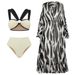 Women's Clothing Bikini New Color Matching High Waist Split Swimsuit And Cover Up Suit For Women_ecoleips.com