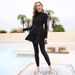 Women's Clothing Full Cover Sunscreen Split Conservative Swimsuit Beach Surfing Diving Three Piece Swimsuit With Chest Pad_ecoleips.com